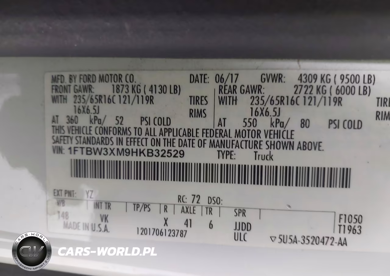 2017 Ford Transit-350 VIN:1FTBW3XM9HKB32529 - 9
