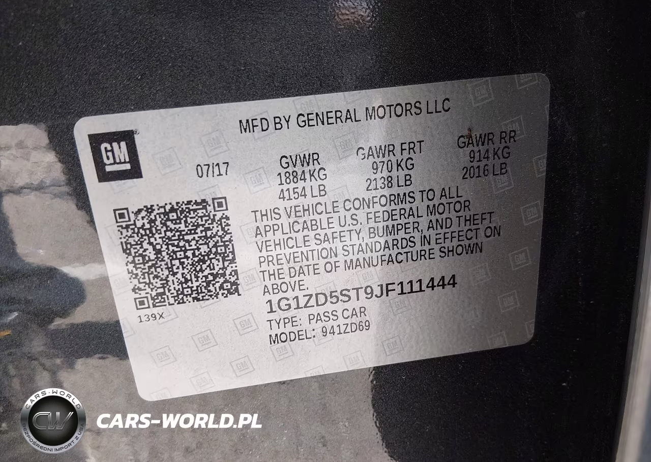 2018 Chevrolet Malibu Lt VIN:1G1ZD5ST9JF111444 - 9