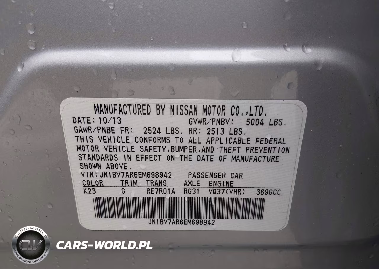 2014 Infiniti Q50 Premium VIN:JN1BV7AR6EM698942 - 9