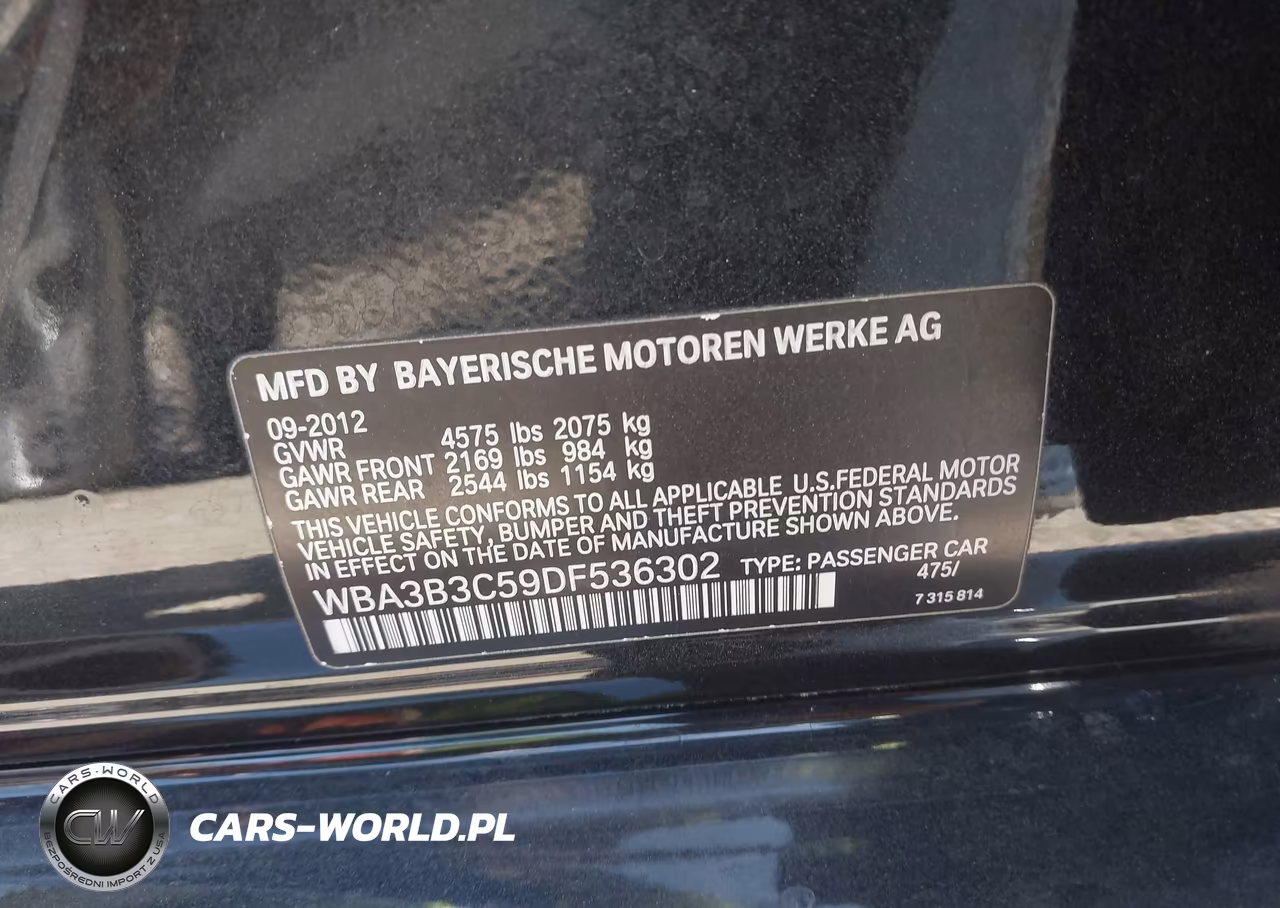 2013 BMW 328I xDrive VIN:WBA3B3C59DF536302 - 9