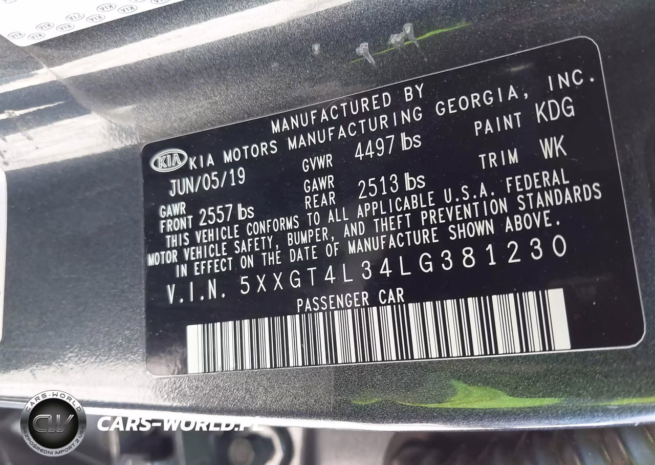 2020 Kia Optima Lx VIN:5XXGT4L34LG381230 - 9
