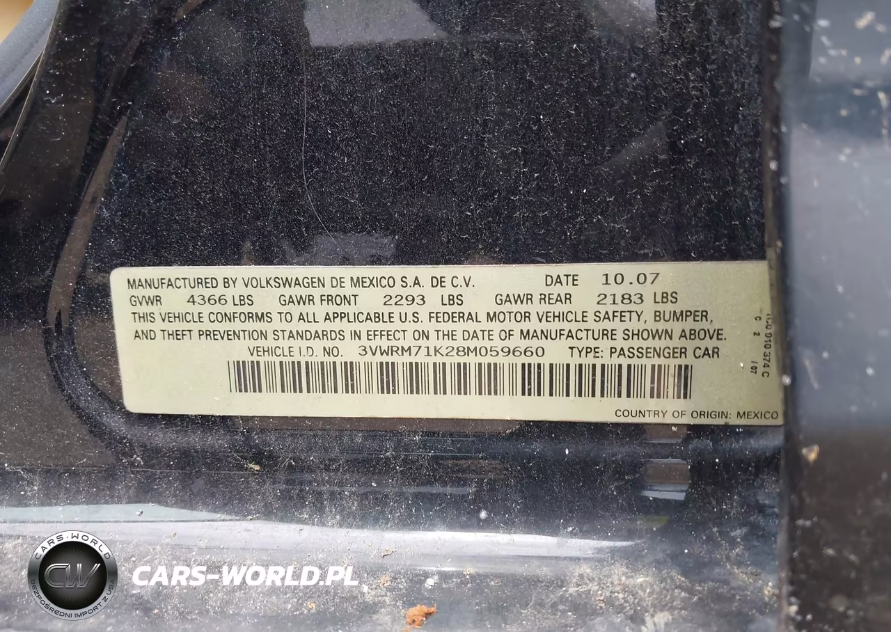 2008 Volkswagen Jetta Se-Sel VIN:3VWRM71K28M059660 - 9