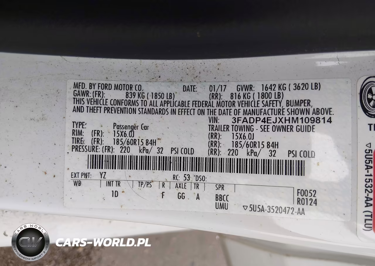 2017 Ford Fiesta Se VIN:3FADP4EJXHM109814 - 9