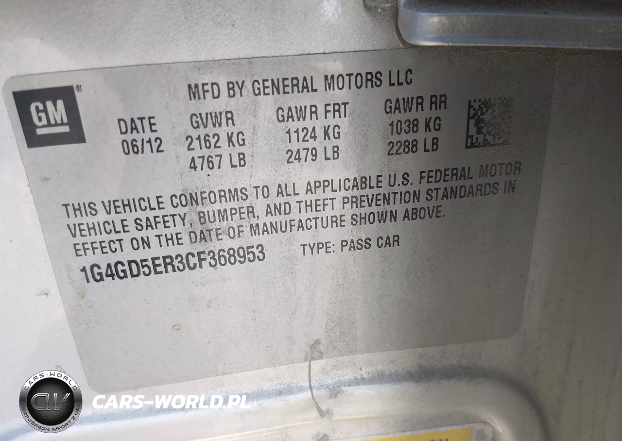 2012 Buick Lacrosse Premium 1 Group VIN:1G4GD5ER3CF368953 - 9