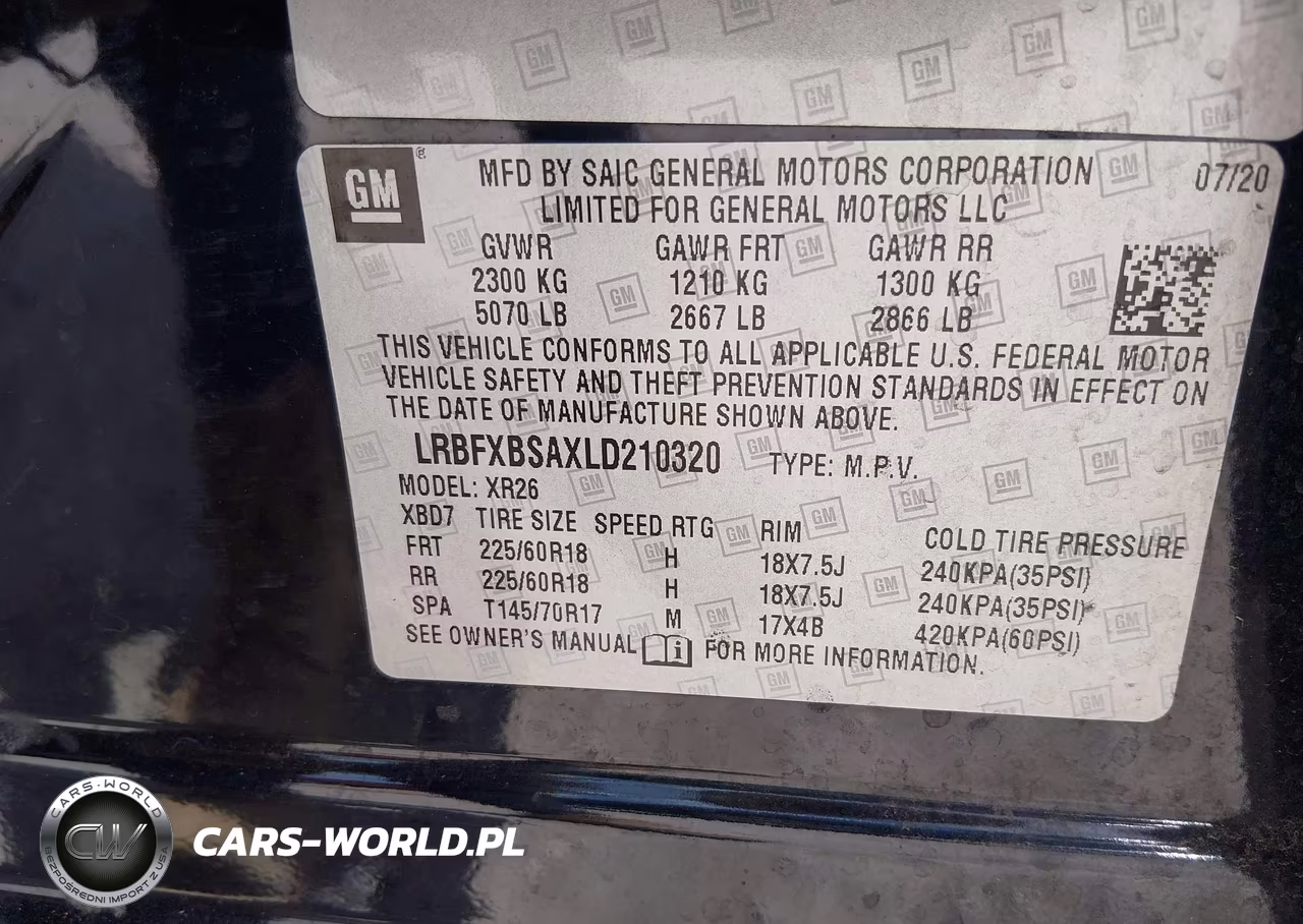 2020 Buick Envision Fwd Preferred VIN:LRBFXBSAXLD210320 - 9