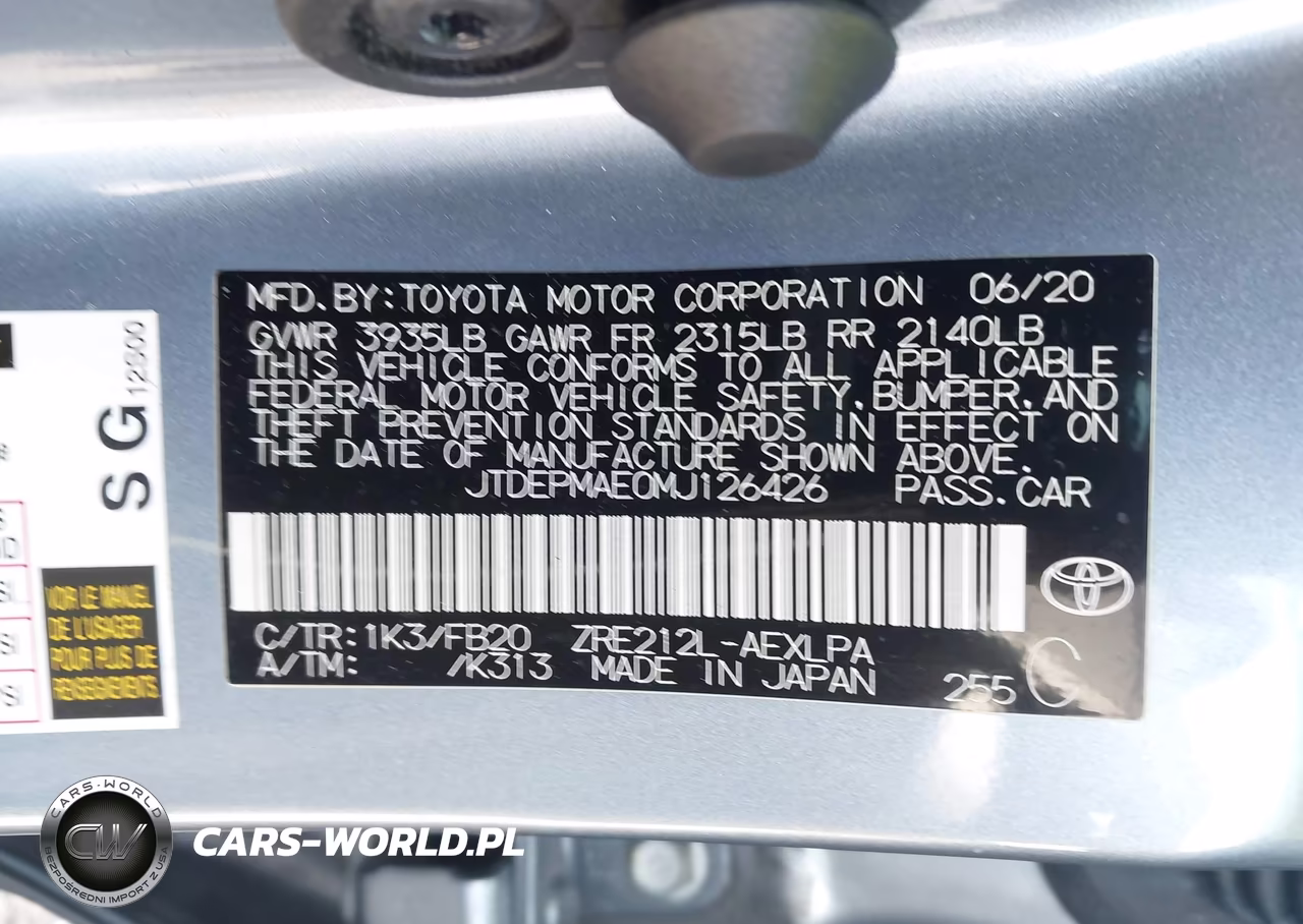 2021 Toyota Corolla Le VIN:JTDEPMAE0MJ126426 - 9