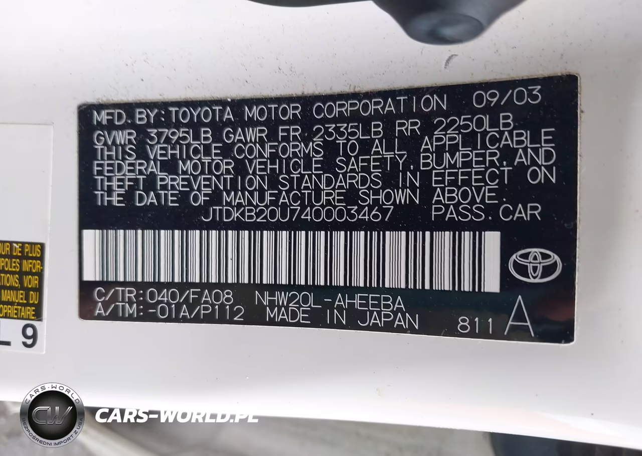 2004 Toyota Prius VIN:JTDKB20U740003467 - 9