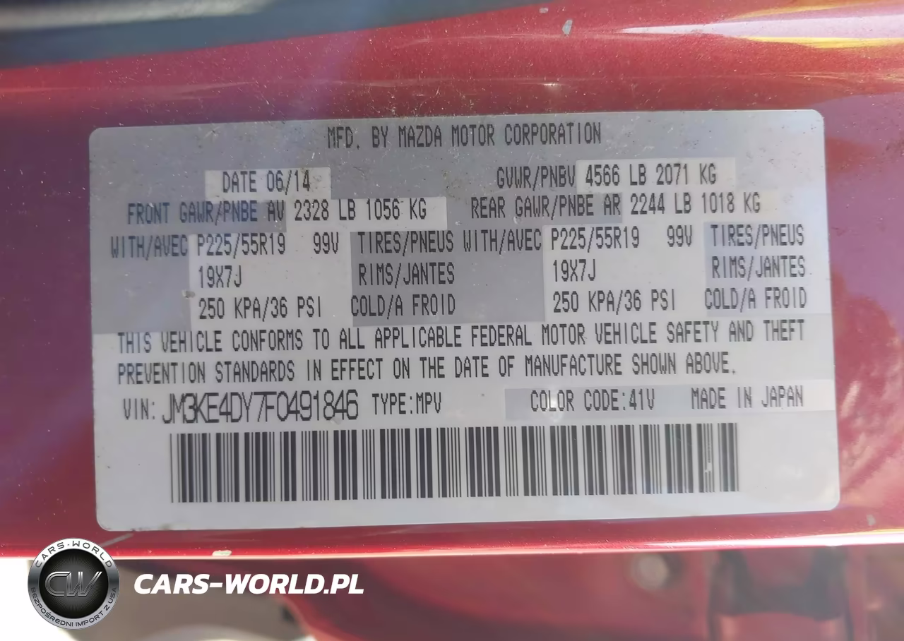 2015 Mazda Cx-5 Grand Touring VIN:JM3KE4DY7F0491846 - 9