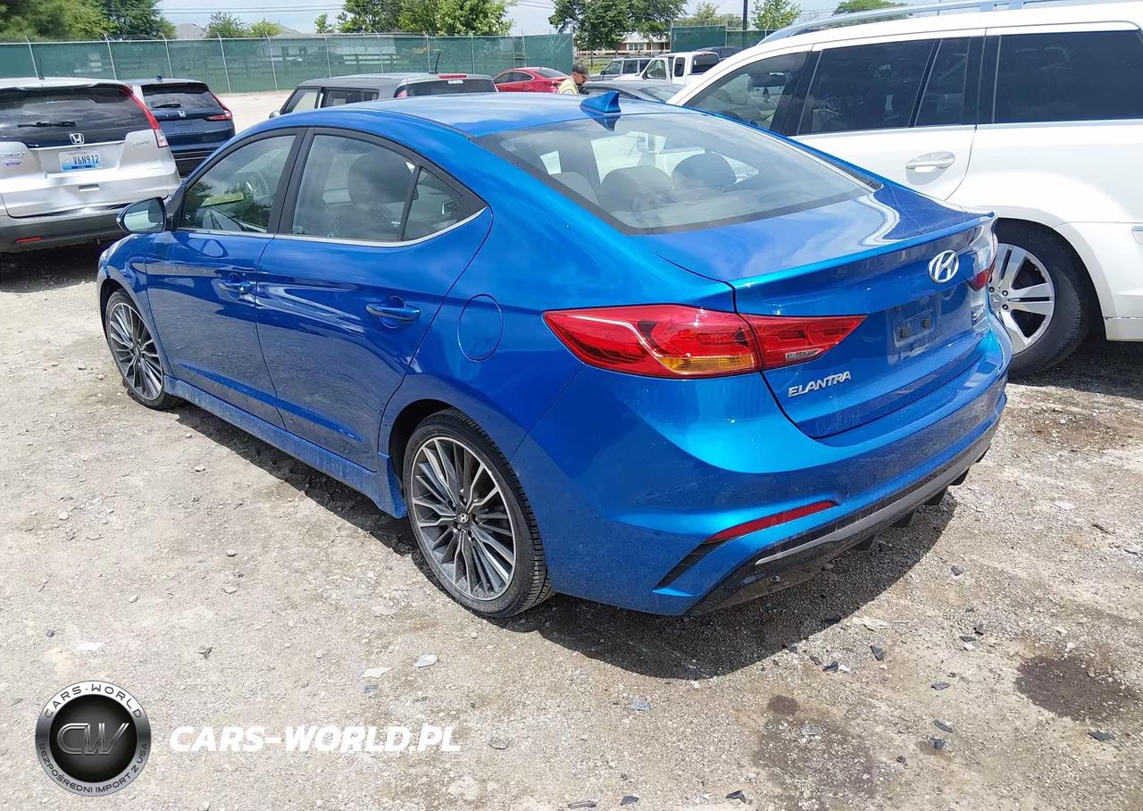 2017 Hyundai Elantra Sport VIN:KMHD04LB9HU327776 - 3