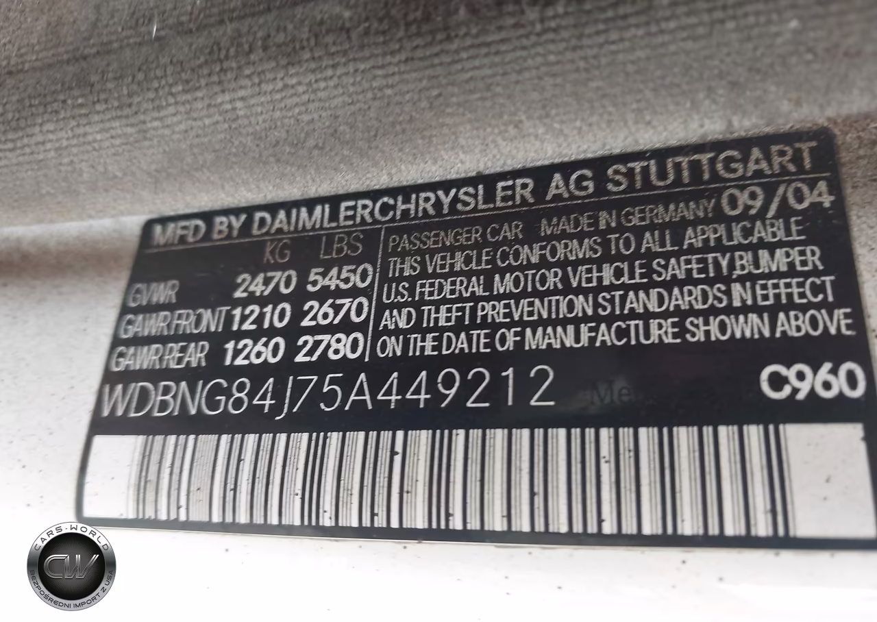 2005 Mercedes-Benz S 500 4Matic VIN:WDBNG84J75A449212 - 9