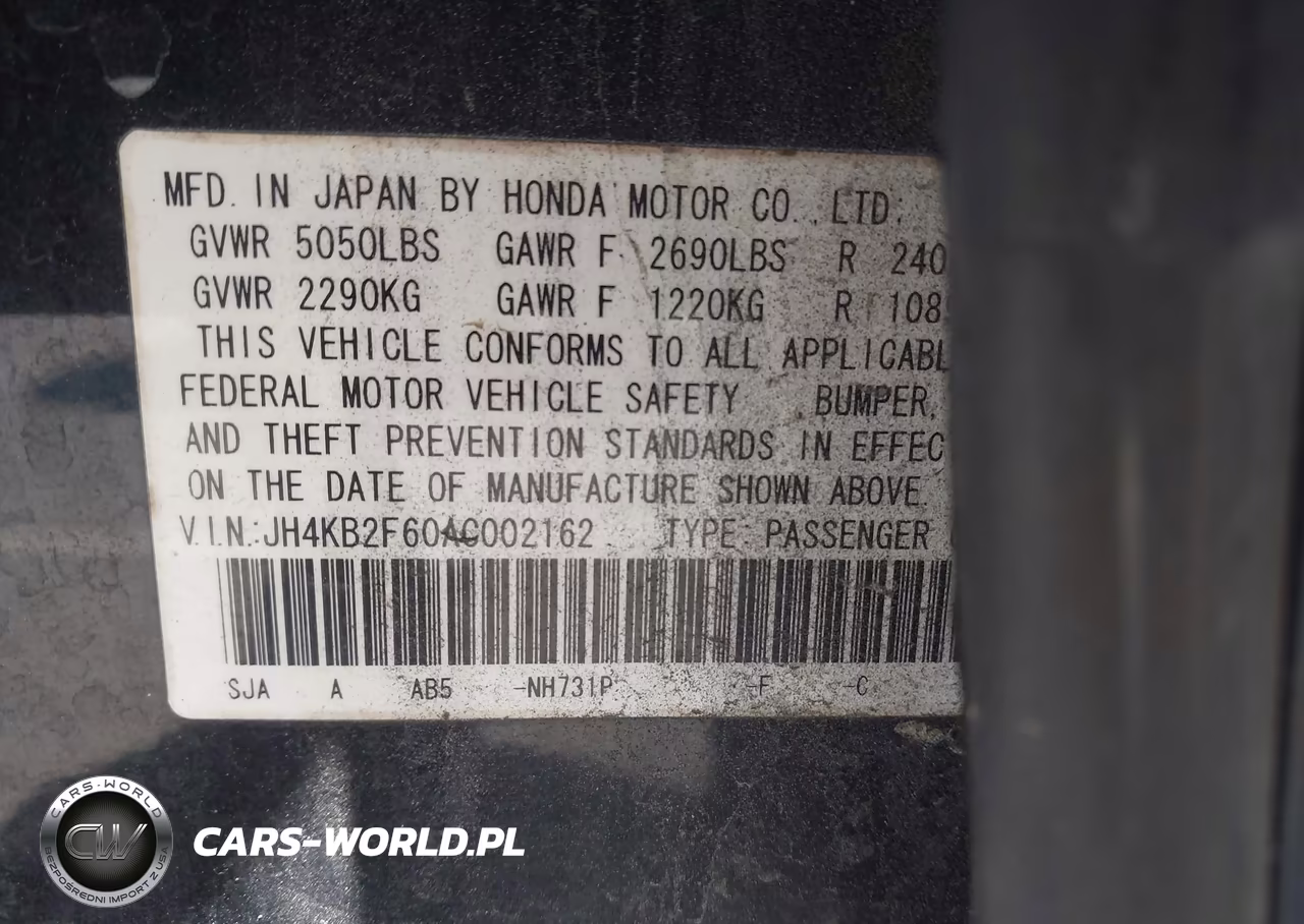 2010 Acura Rl 3.7 VIN:JH4KB2F60AC002162 - 9
