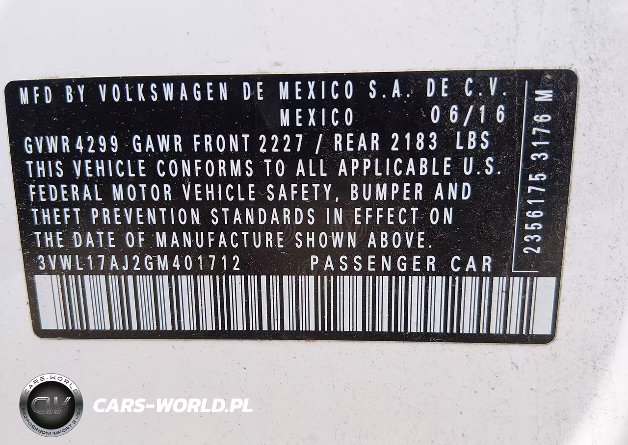 2016 Volkswagen Jetta 1.8T Sel VIN:3VWL17AJ2GM401712 - 9