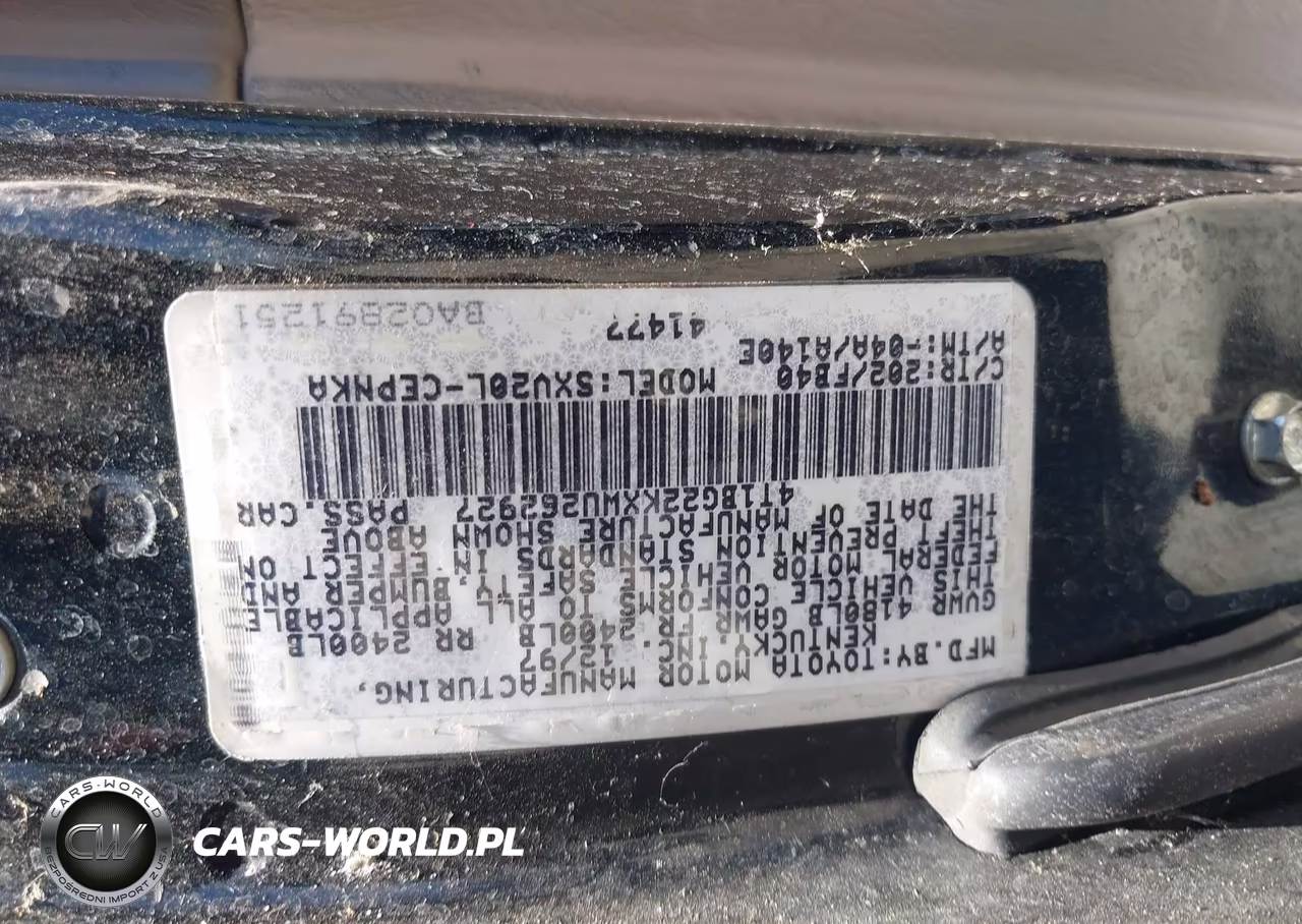 1998 Toyota Camry Le VIN:4T1BG22KXWU262927 - 9