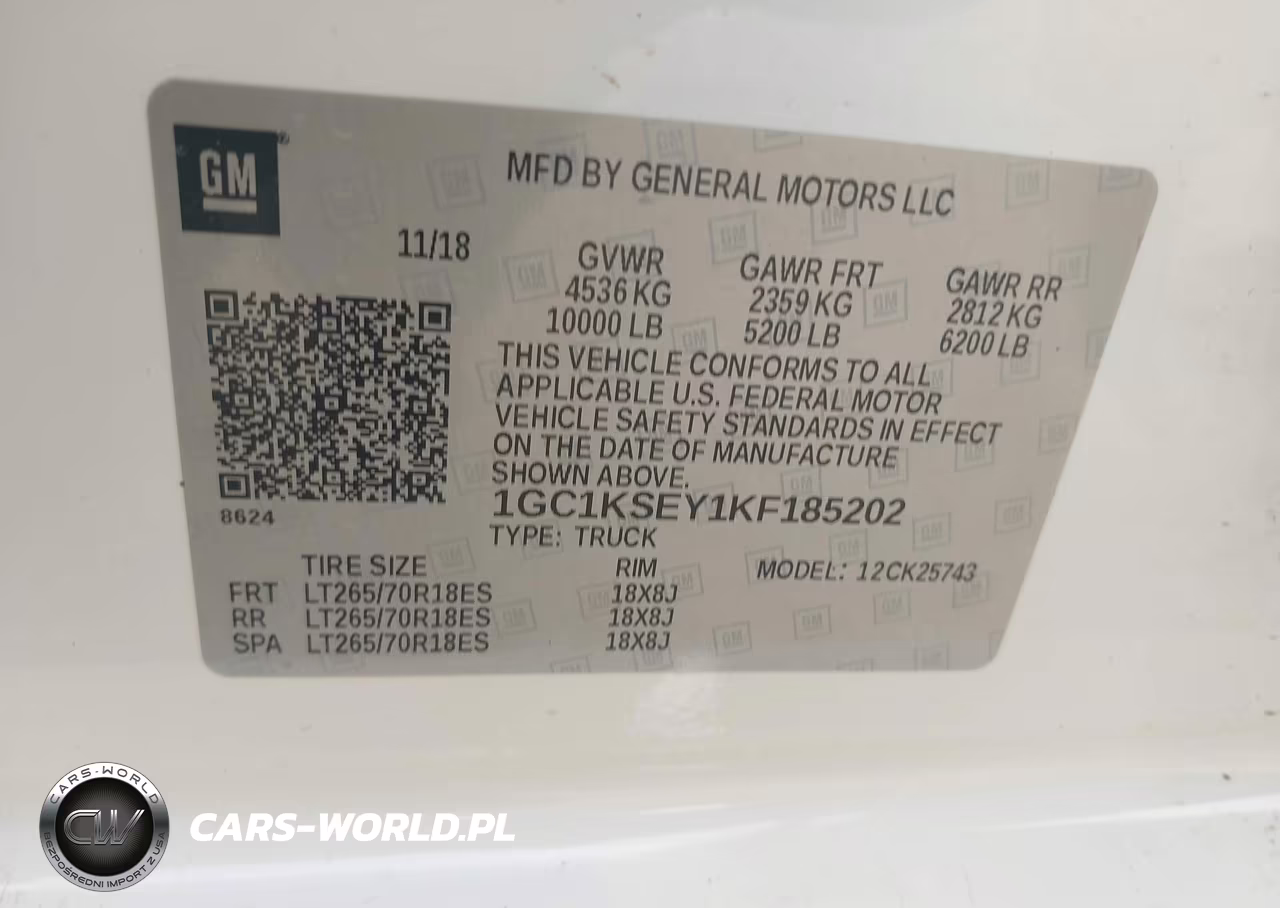 2019 Chevrolet Silverado 2500Hd Lt VIN:1GC1KSEY1KF185202 - 9