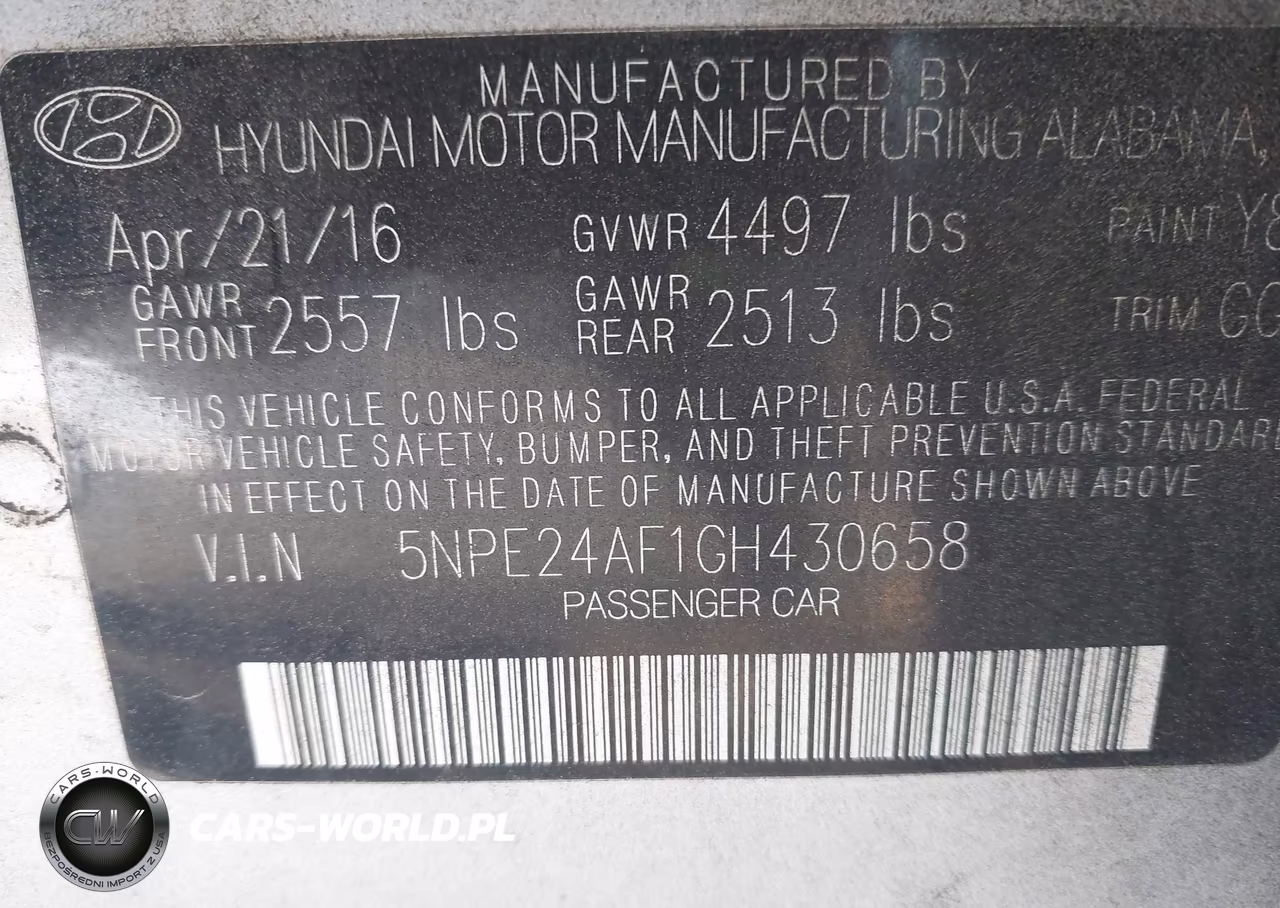 2016 Hyundai Sonata Se VIN:5NPE24AF1GH430658 - 9