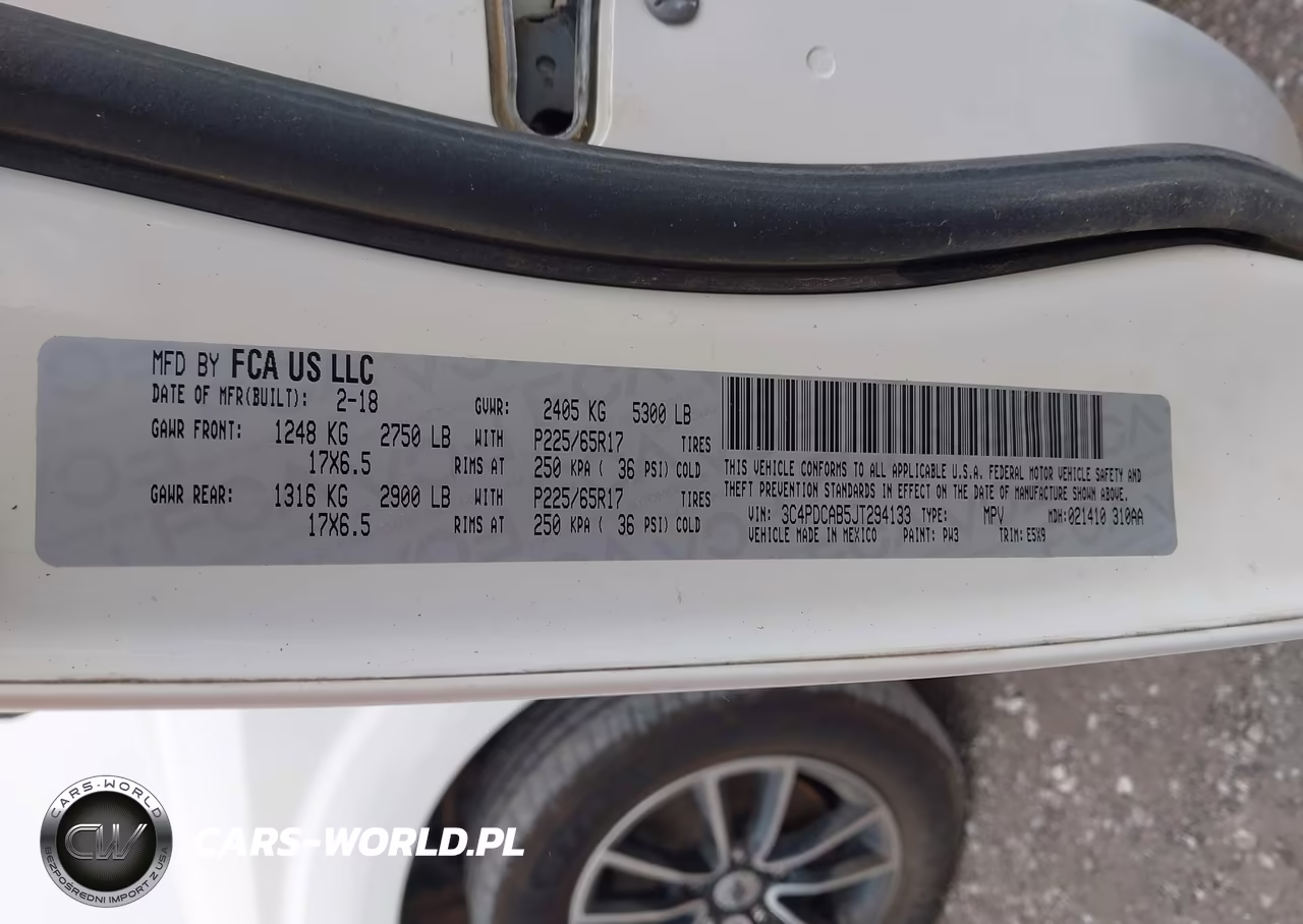 2018 Dodge Journey Se VIN:3C4PDCAB5JT294133 - 9