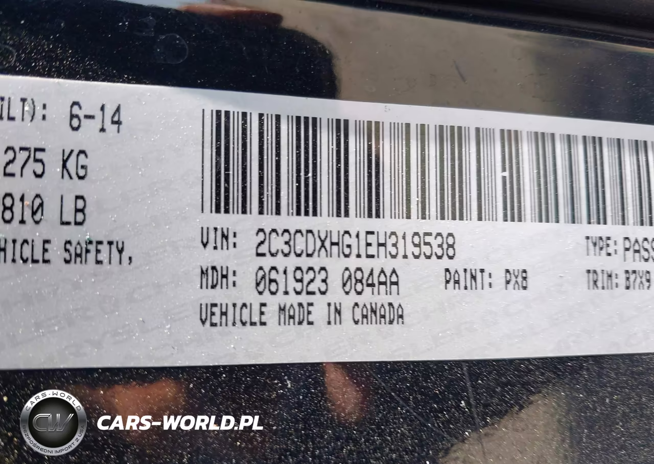2014 Dodge Charger Sxt VIN:2C3CDXHG1EH319538 - 9