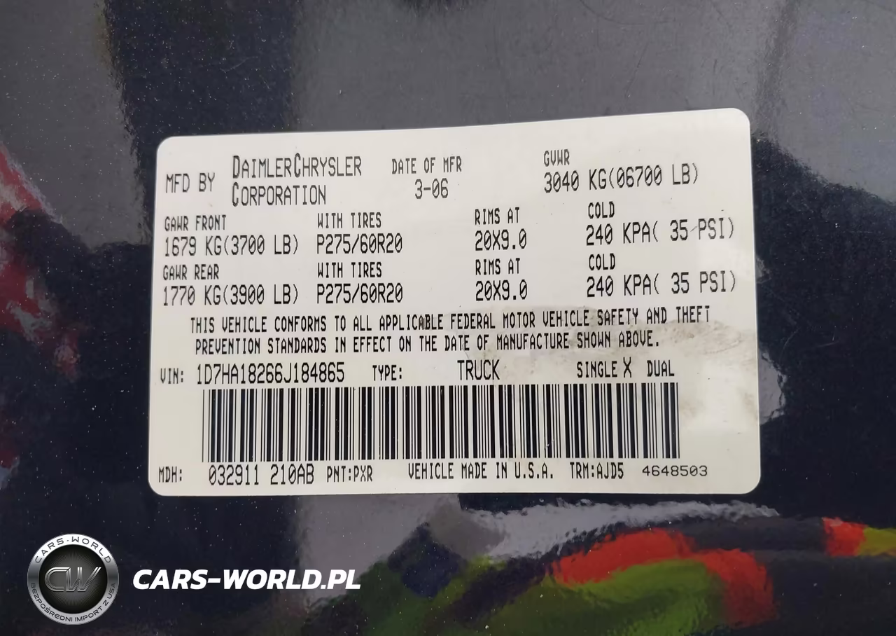 2006 Dodge Ram 1500 Slt VIN:1D7HA18266J184865 - 9