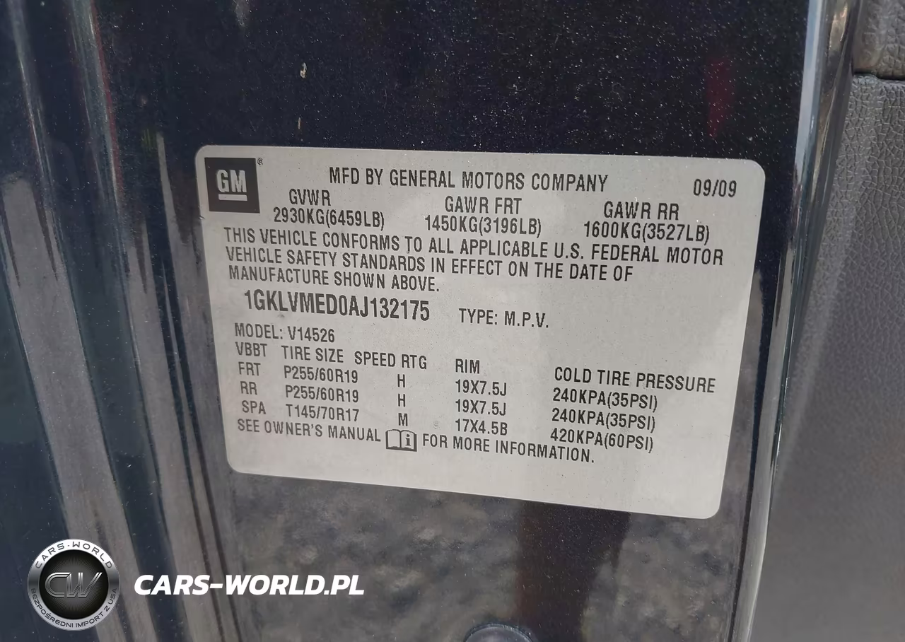 2010 GMC Acadia Slt-1 VIN:1GKLVMED0AJ132175 - 9