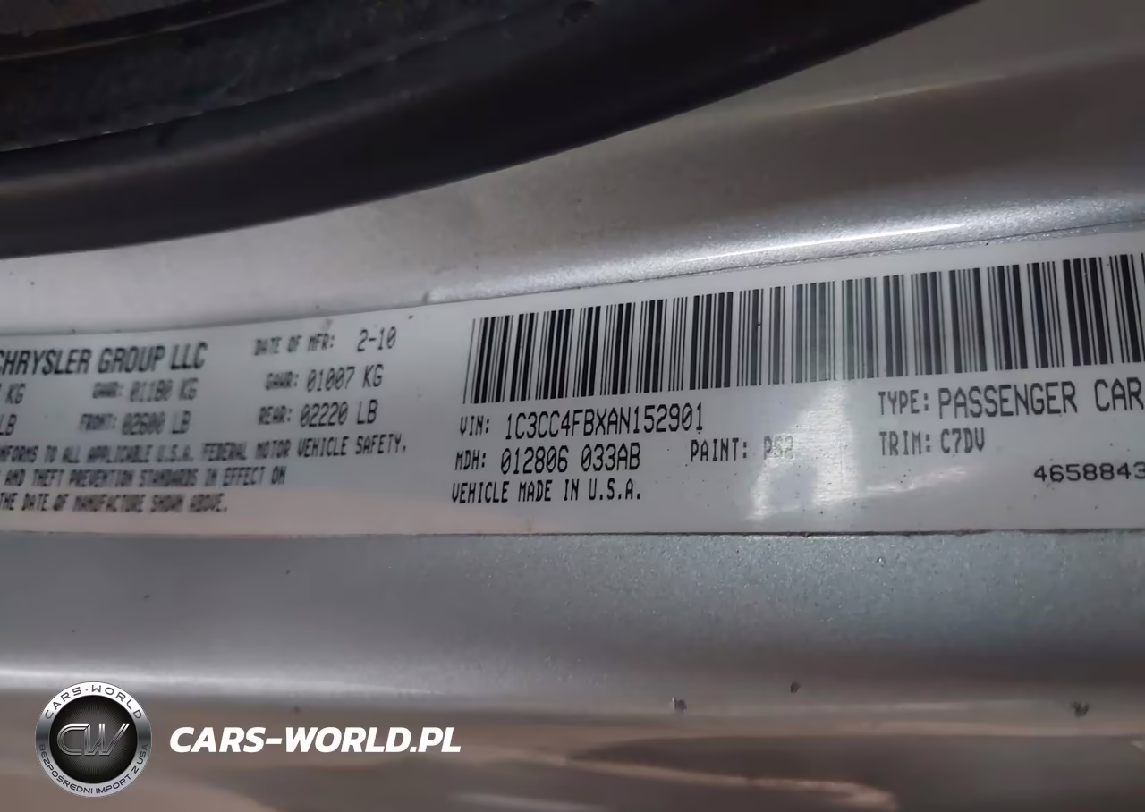 2010 Chrysler Sebring Touring VIN:1C3CC4FBXAN152901 - 9