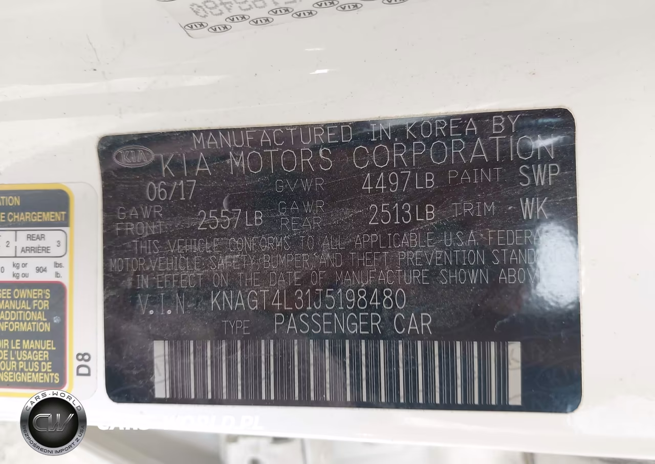 2018 Kia Optima Lx VIN:KNAGT4L31J5198480 - 9