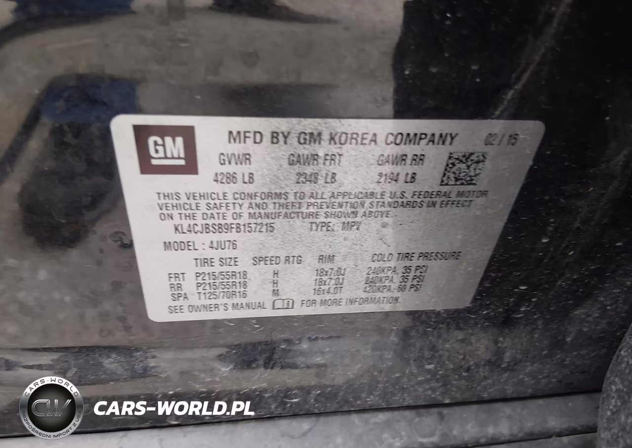 2015 Buick Encore Convenience VIN:KL4CJBSB9FB157215 - 9