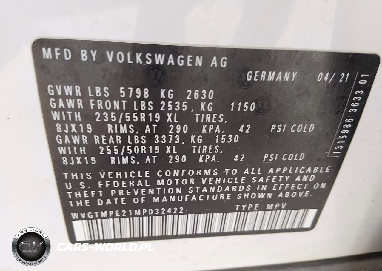 2021 Volkswagen Id.4 Pro S VIN:WVGTMPE21MP032422 - 9