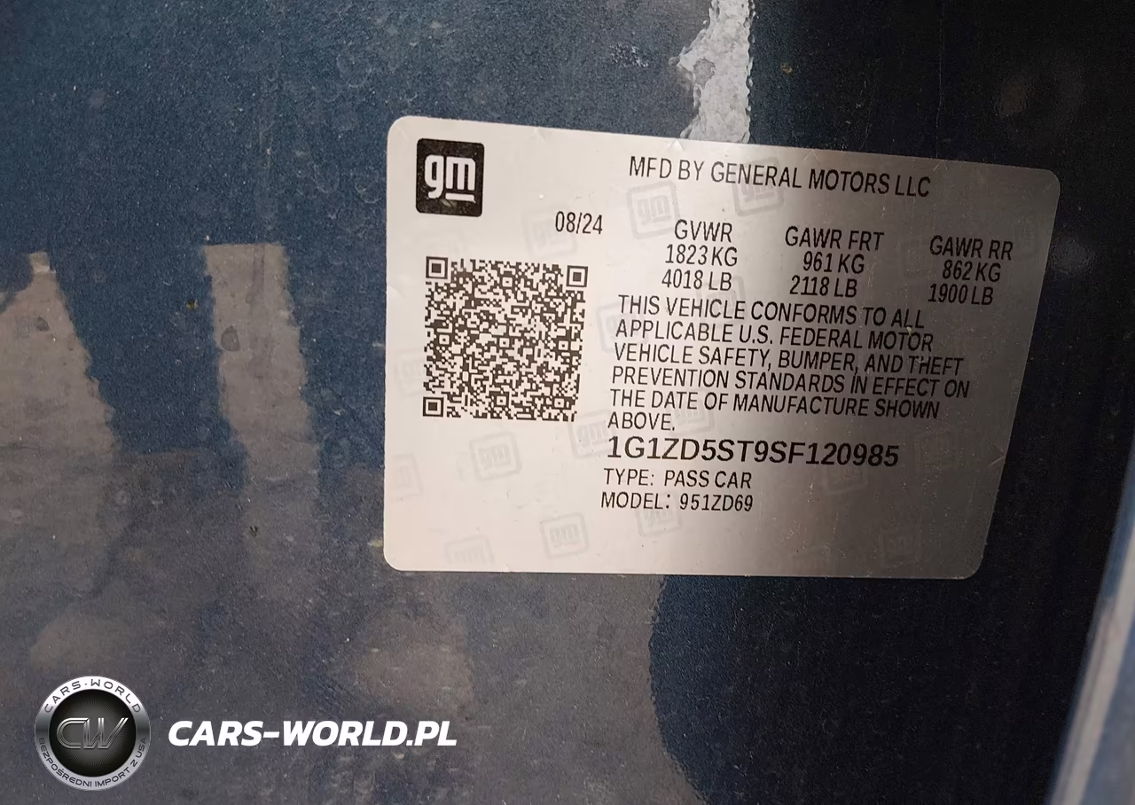 2025 Chevrolet Malibu Fwd 1Lt VIN:1G1ZD5ST9SF120985 - 9