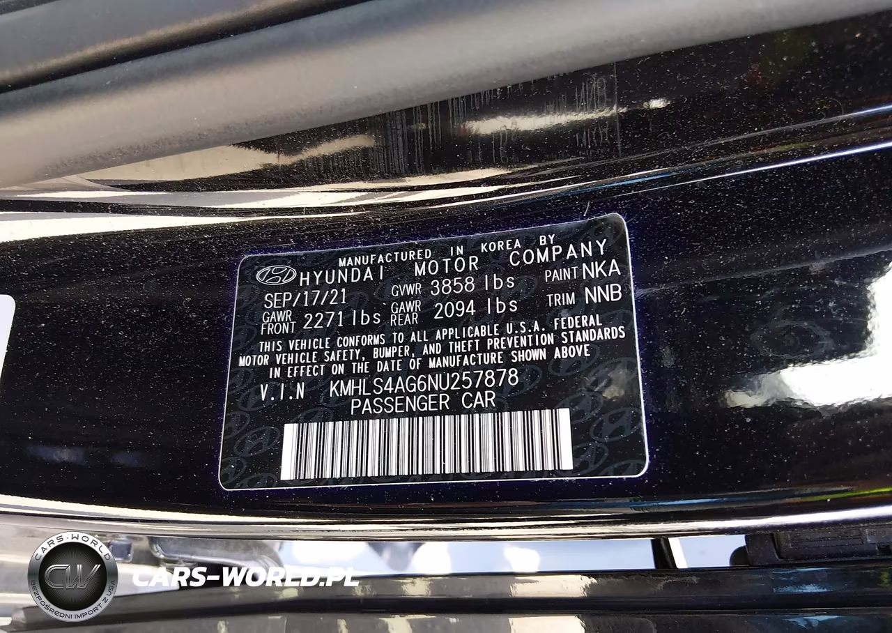 2022 Hyundai Elantra Sel VIN:KMHLS4AG6NU257878 - 9