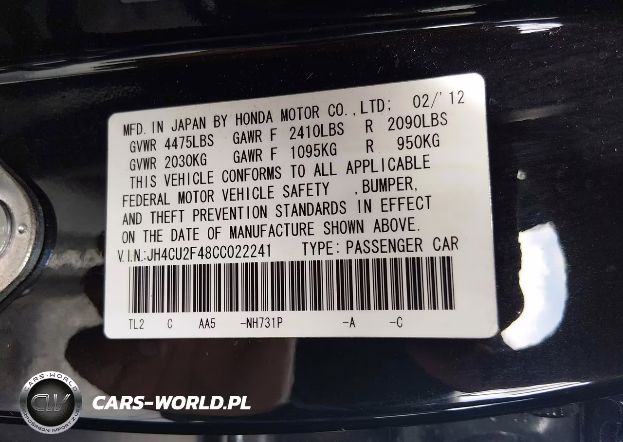 2012 Acura Tsx 2.4 VIN:JH4CU2F48CC022241 - 9