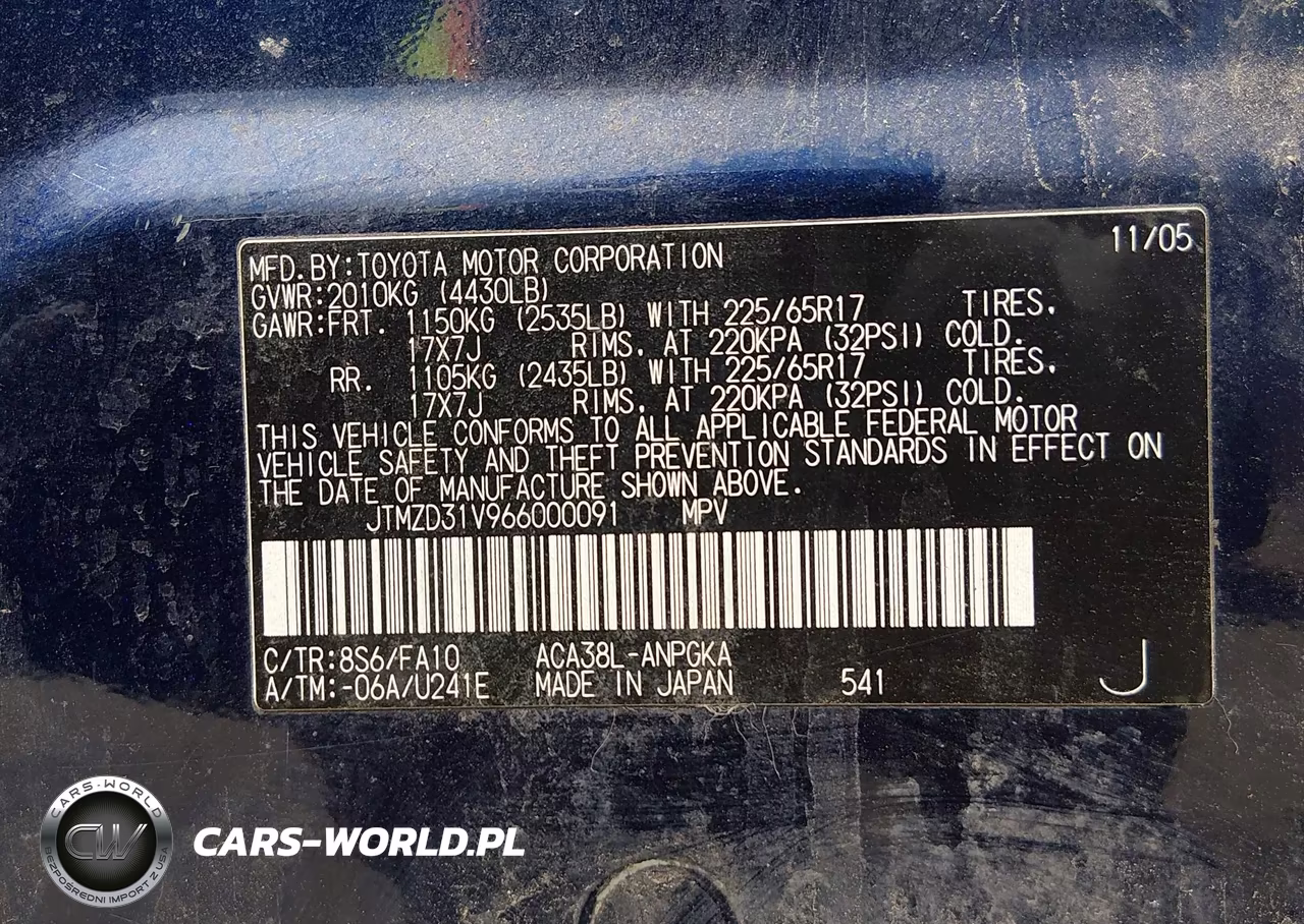 2006 Toyota Rav4 Limited VIN:JTMZD31V966000091 - 9
