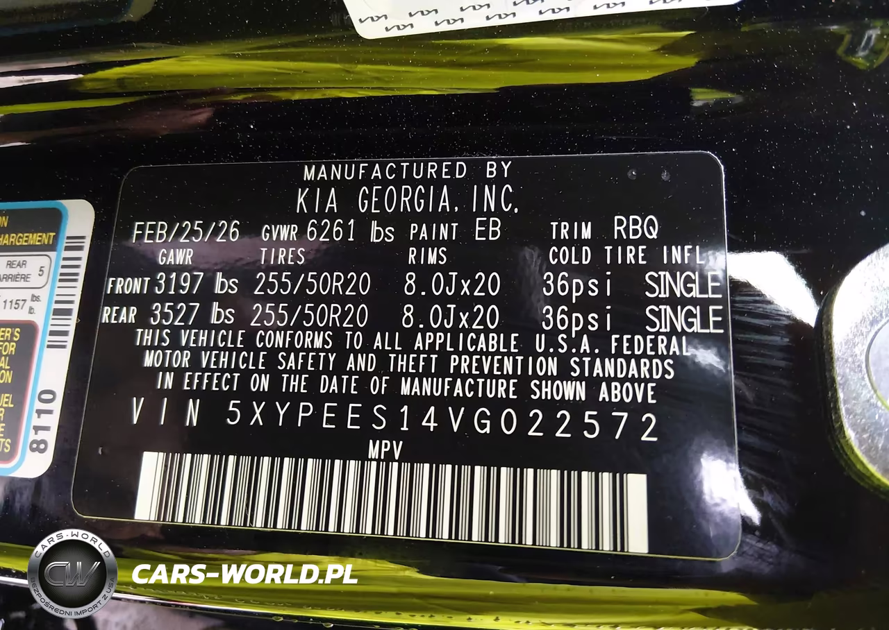 2027 Kia Telluride S VIN:5XYPEES14VG022572 - 9