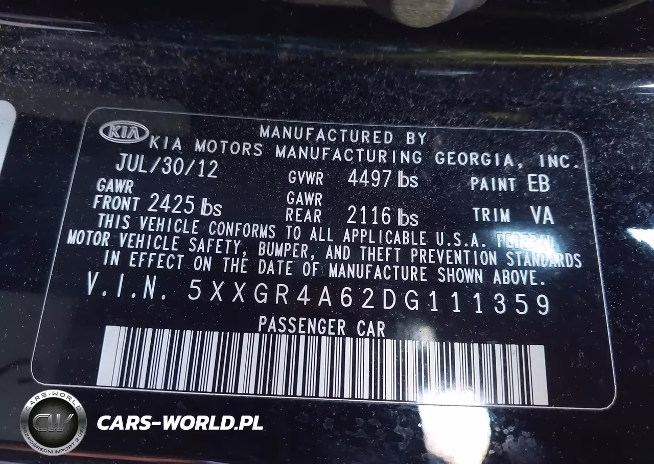 2013 Kia Optima Sx VIN:5XXGR4A62DG111359 - 9