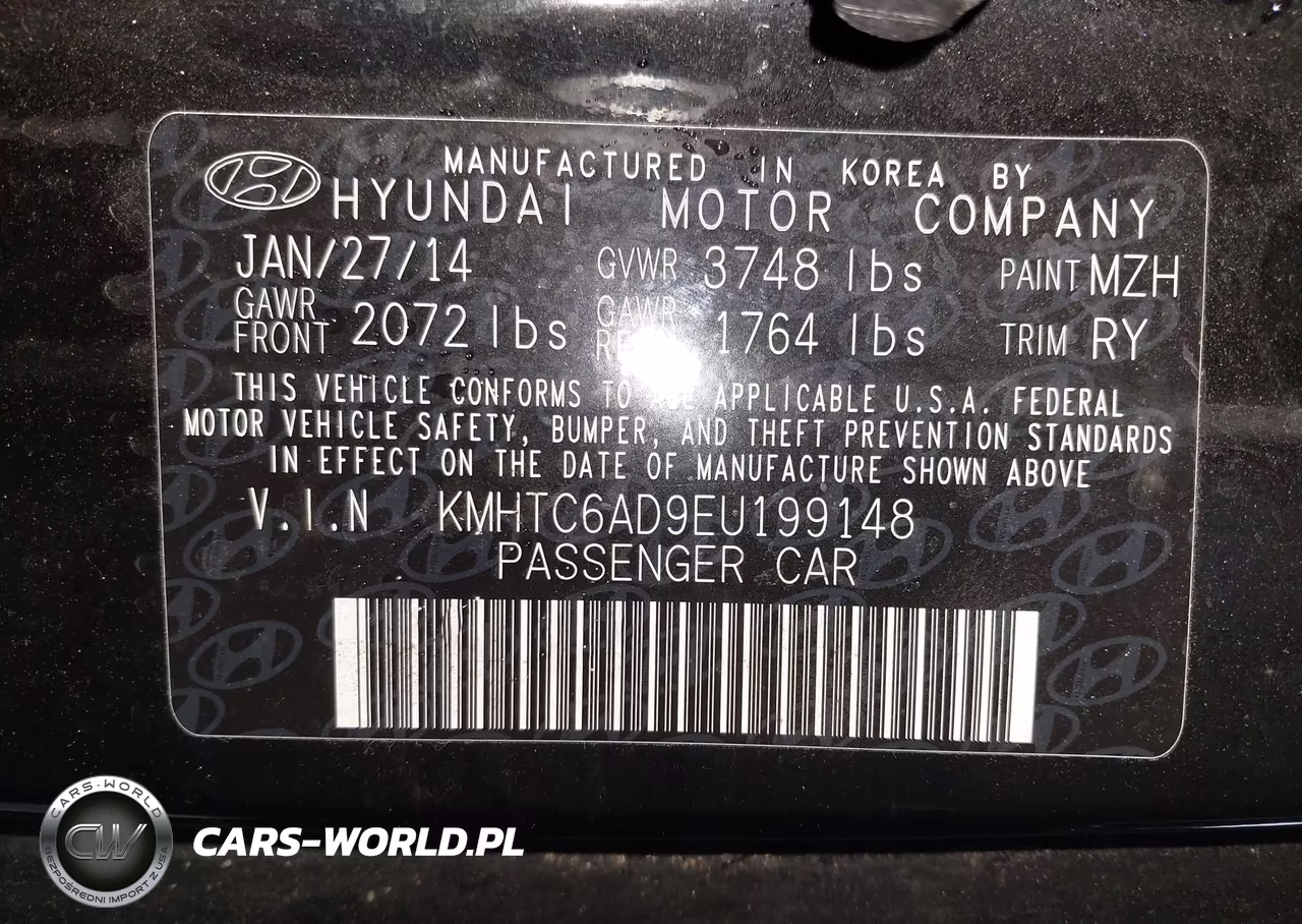 2014 Hyundai Veloster Base W-Gray VIN:KMHTC6AD9EU199148 - 9