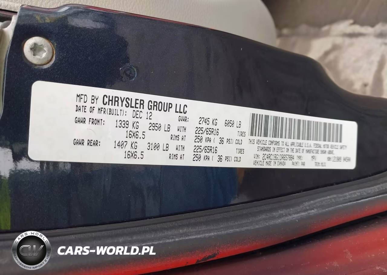 2013 Chrysler Town & Country Touring VIN:2C4RC1BG1DR657884 - 9