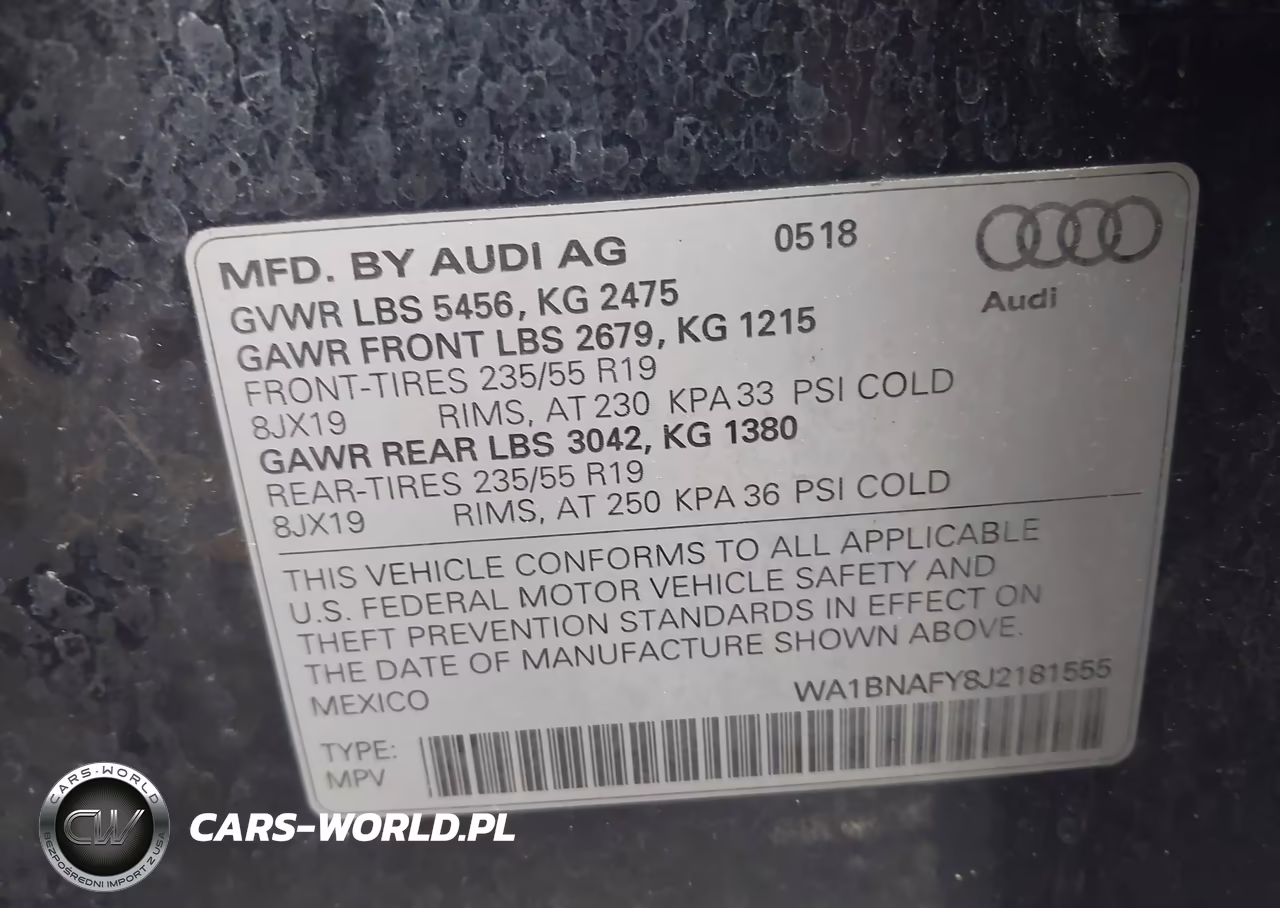 2018 Audi Q5 2.0T Premium-2.0T Tech Premium VIN:WA1BNAFY8J2181555 - 9