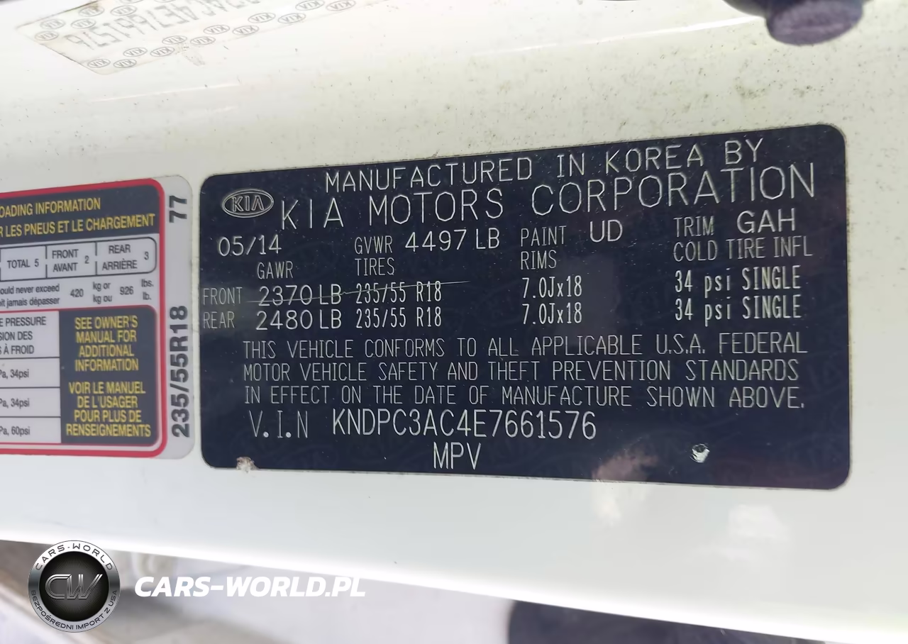 2014 Kia Sportage Ex VIN:KNDPC3AC4E7661576 - 9