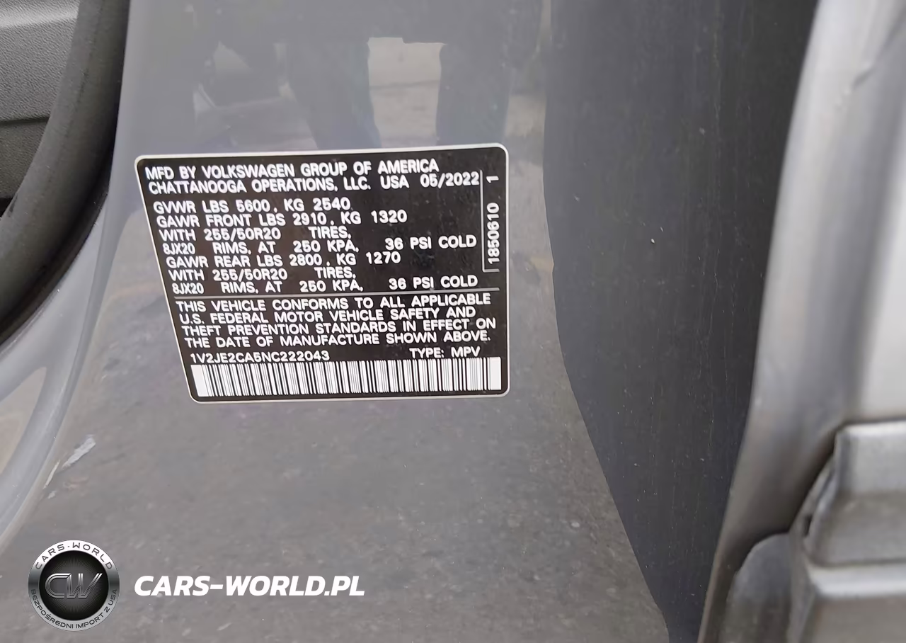 2022 Volkswagen Atlas Cross Sport 3.6L V6 Se W-Technology VIN:1V2JE2CA5NC222043 - 9