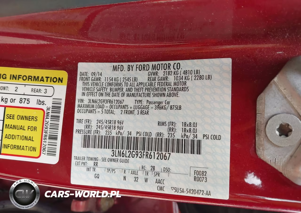 2015 Lincoln Mkz VIN:3LN6L2G93FR612067 - 9
