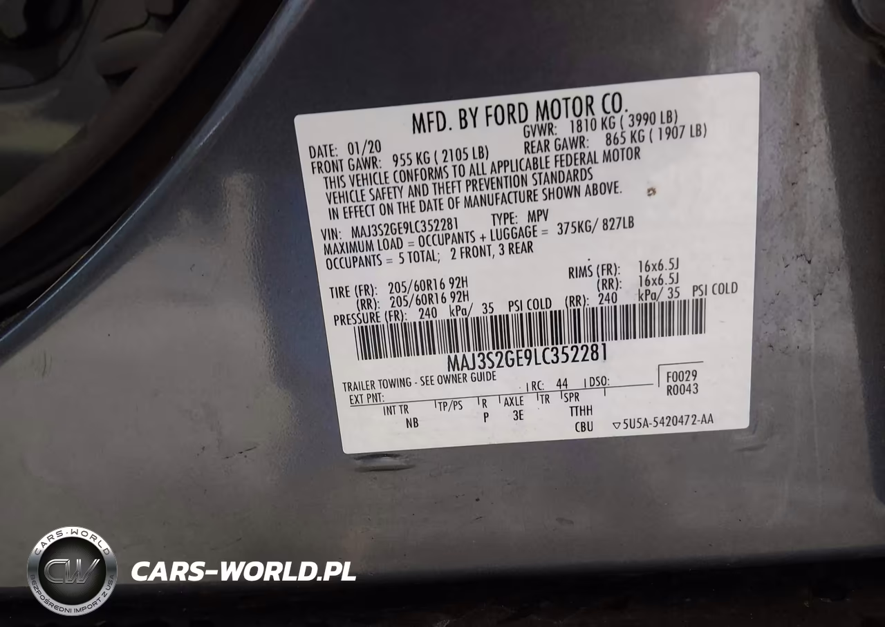 2020 Ford Ecosport Se VIN:MAJ3S2GE9LC352281 - 9