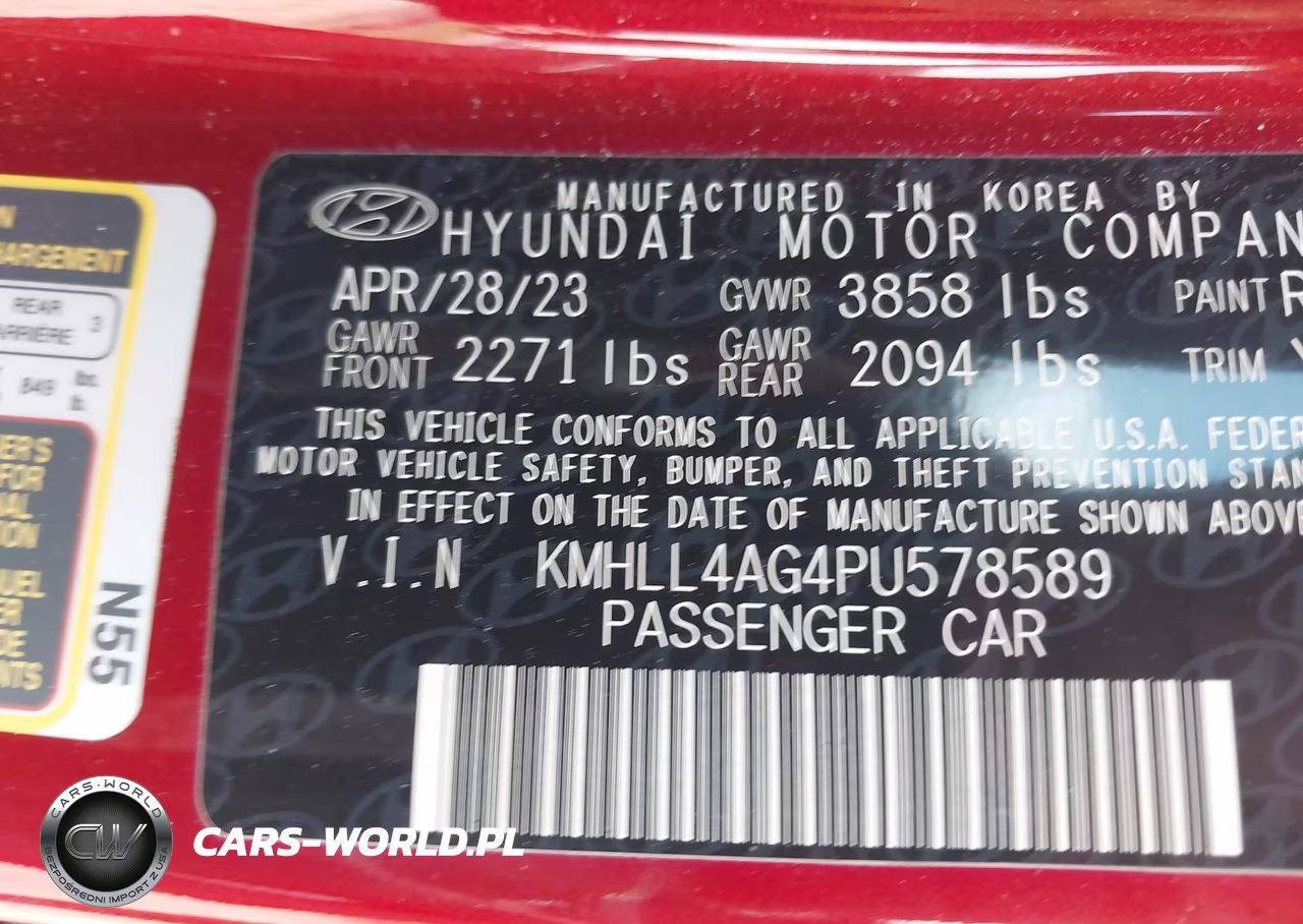 2023 Hyundai Elantra Se VIN:KMHLL4AG4PU578589 - 9