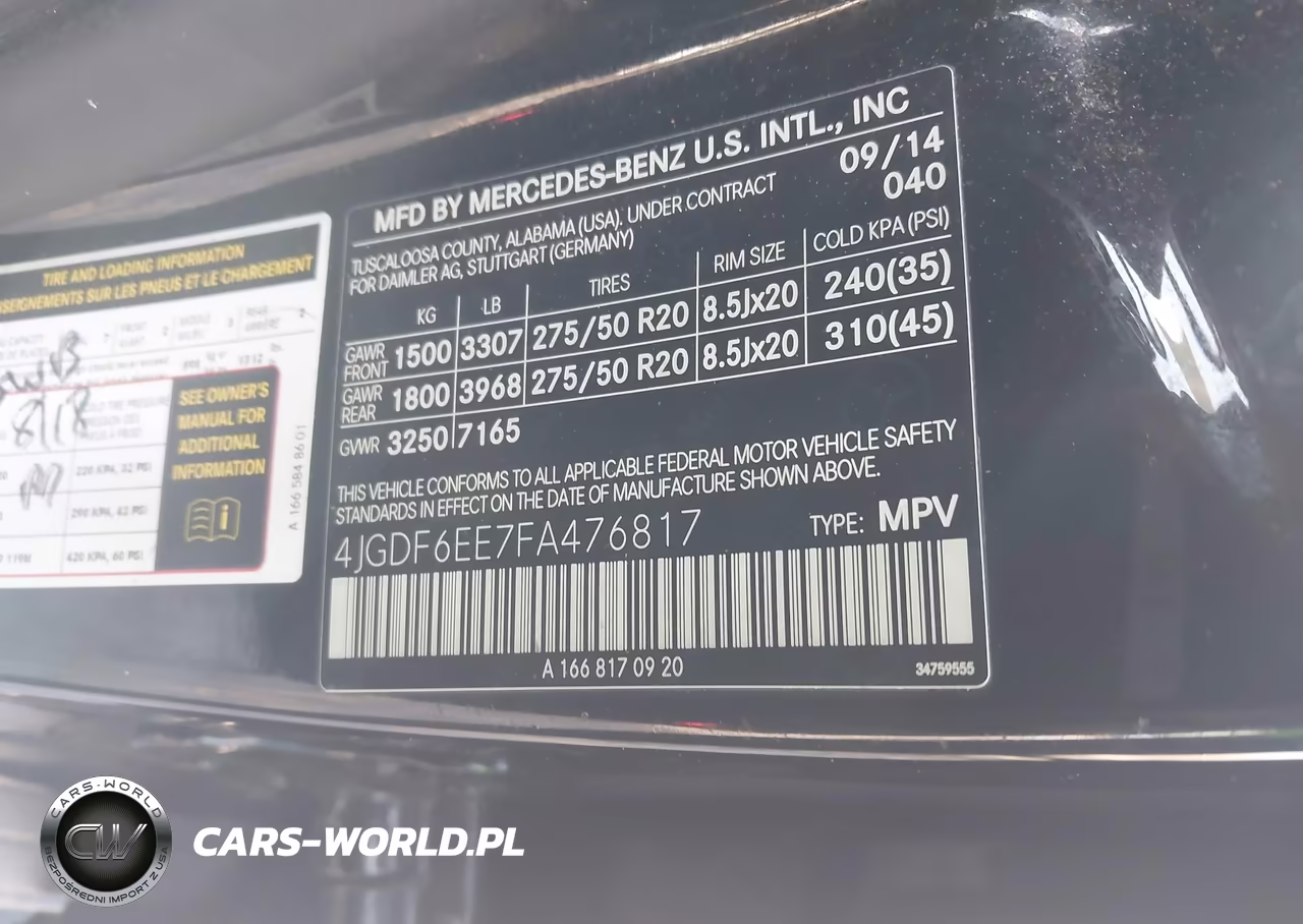 2015 Mercedes-Benz Gl 450 4Matic VIN:4JGDF6EE7FA476817 - 9
