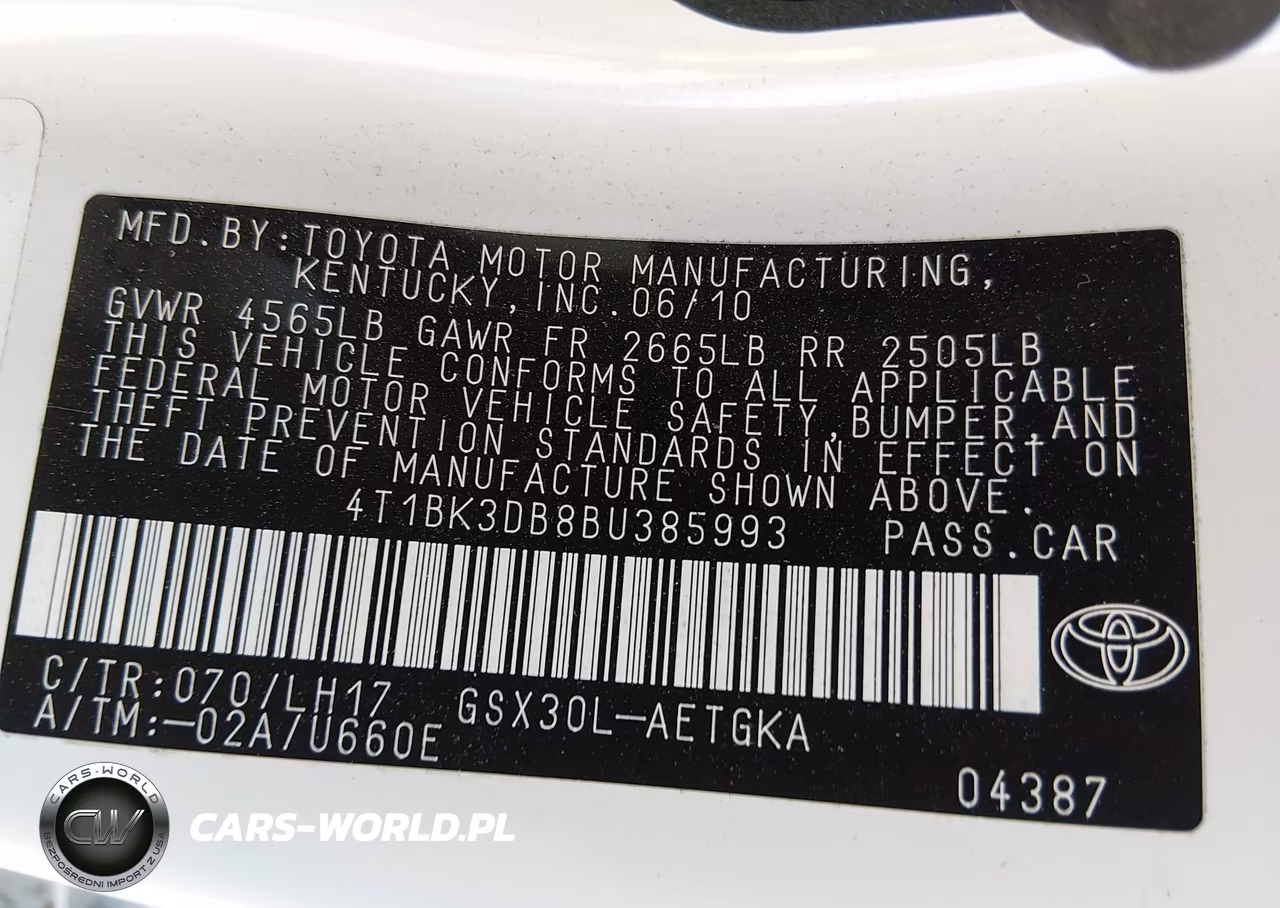 2011 Toyota Avalon VIN:4T1BK3DB8BU385993 - 9