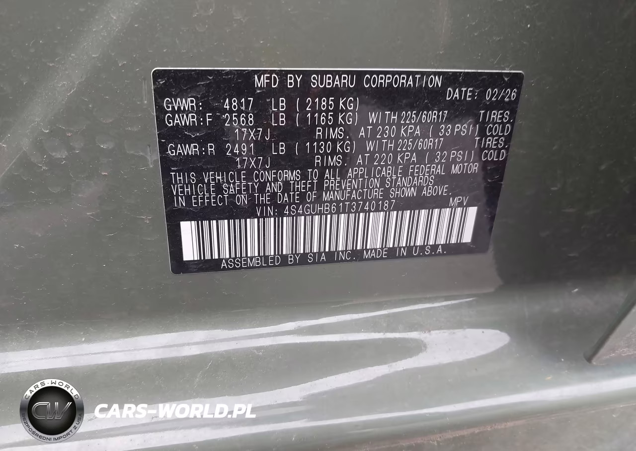 2026 Subaru Crosstrek VIN:4S4GUHB61T3740187 - 9