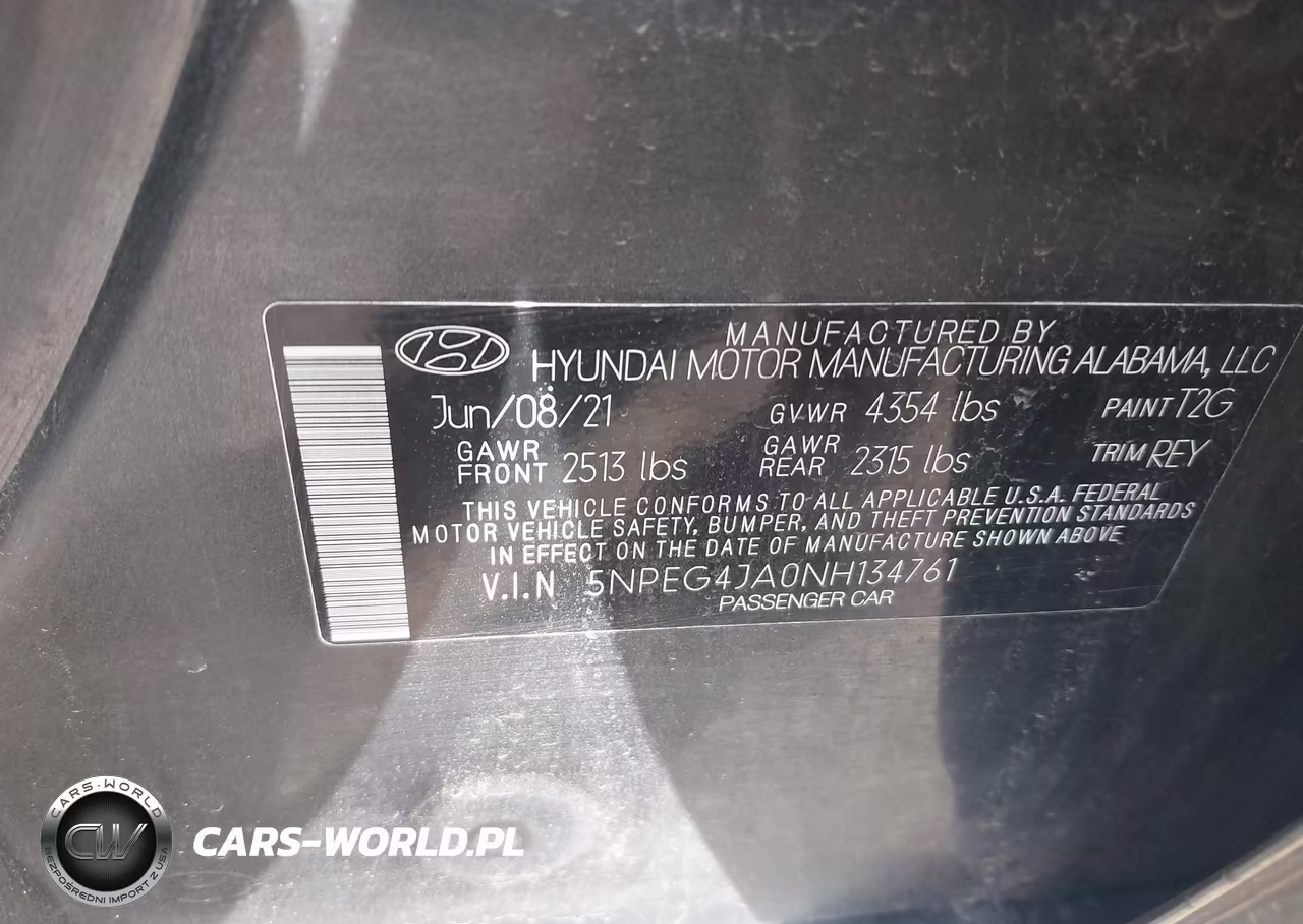 2022 Hyundai Sonata Se VIN:5NPEG4JA0NH134761 - 9
