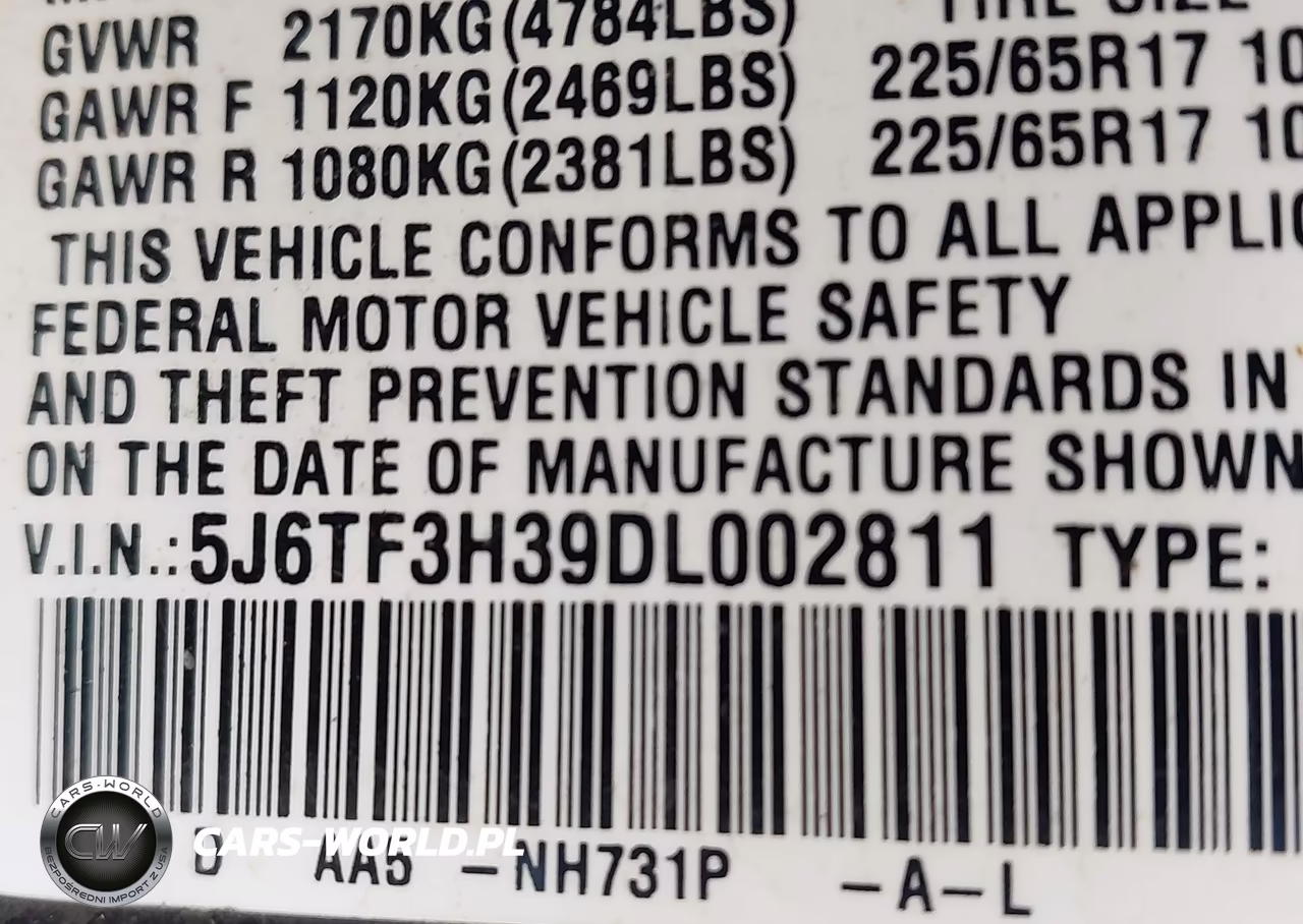 2013 Honda Crosstour Ex VIN:5J6TF3H39DL002811 - 9
