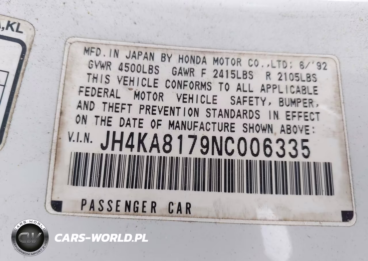 1992 Acura Legend Ls VIN:JH4KA8179NC006335 - 9