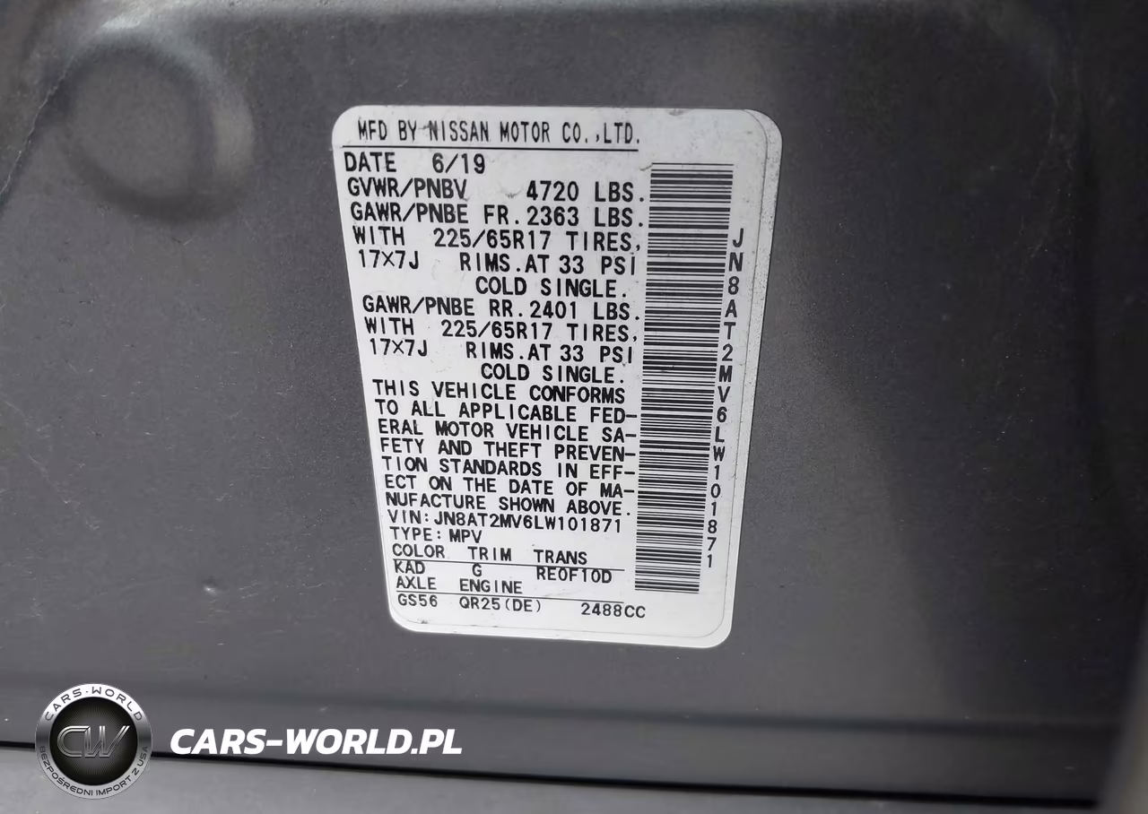 2020 Nissan Rogue S Intelligent Awd VIN:JN8AT2MV6LW101871 - 9