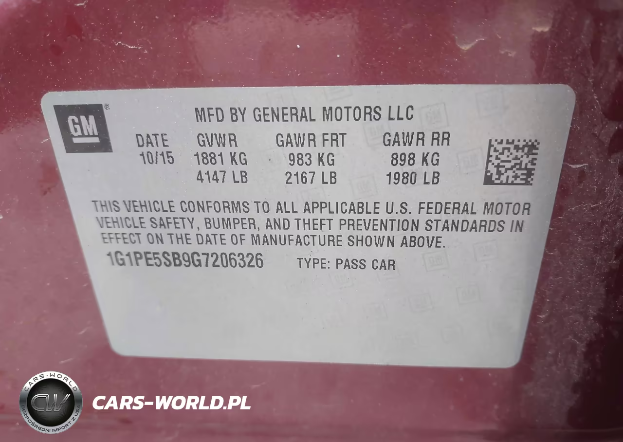 2016 Chevrolet Cruze Limited 1Lt Auto VIN:1G1PE5SB9G7206326 - 9