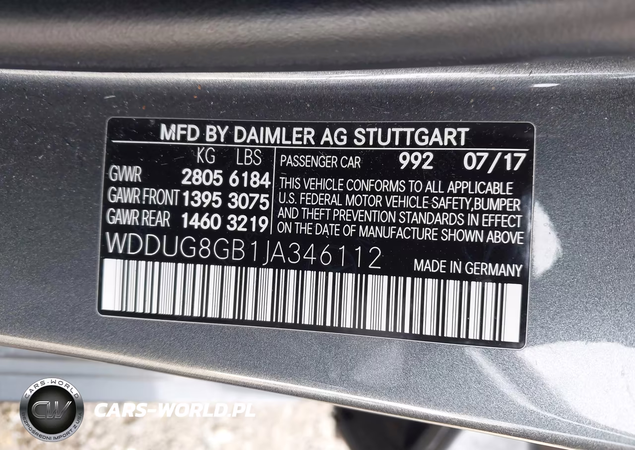 2018 Mercedes-Benz S 560 4Matic VIN:WDDUG8GB1JA346112 - 9